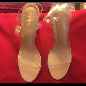 Fashion Nova Glass Slippers